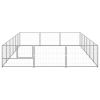 Dog Kennel Silver 193.8 ftÂ¬â‰¤ Steel