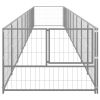 Dog Kennel Silver 96.9 ftÂ¬â‰¤ Steel