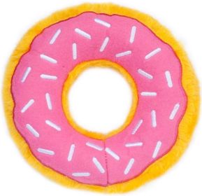ZippyPaws Dog Donutz Toy Strawberry Sprinkle (1 count: 1 count ZippyPaws Dog Donutz Toy Strawberry Sprinkle)
