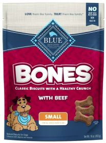Blue Buffalo Classic Bone Biscuits with Beef Small (48 oz (3 x 16 oz): 48 oz (3 x 16 oz) Blue Buffalo Classic Bone Biscuits with Beef Small)