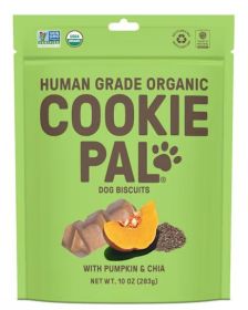 Cookie Pal Organic Dog Biscuits with Pumpkin and Chia (90 oz (9 x 10 oz): 90 oz (9 x 10 oz) Cookie Pal Organic Dog Biscuits with Pumpkin and Chia)