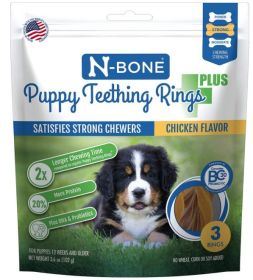 N-Bone Puppy Teething Rings Plus Chicken Flavor (18 count (6 x 3 ct): 18 count (6 x 3 ct) N-Bone Puppy Teething Rings Plus Chicken Flavor)