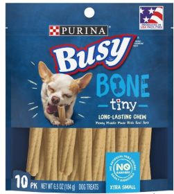 Purina Busy Bone Real Meat Dog Treats Tiny (52 oz (8 x 6.5 oz): 52 oz (8 x 6.5 oz) Purina Busy Bone Real Meat Dog Treats Tiny)