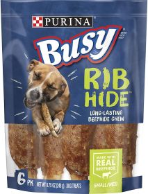 Purina Busy RibHide Chew Treats for Dogs Original (26.25 oz (3 x 8.75 oz): 26.25 oz (3 x 8.75 oz) Purina Busy RibHide Chew Treats for Dogs Original)