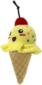 Petsport Tiny Tots Foodies Ice Cream Plush Toy Assorted Colors (3 count: 3 count Petsport Tiny Tots Foodies Ice Cream Plush Toy Assorted Colors)