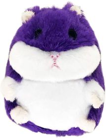 Petsport Tiny Tots Fat Hamster Plush Dog Toy Purple (3 count: 3 count Petsport Tiny Tots Fat Hamster Plush Dog Toy Purple)