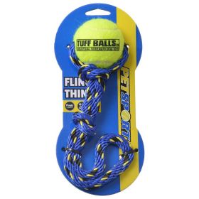 Petsport Tuff Ball Fling Thing Dog Toy (Medium - 18 count: Medium - 18 count Petsport Tuff Ball Fling Thing Dog Toy)