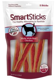 SmartBones SmartSticks Vegetable and Chicken Rawhide Free Dog Chew (30 count (6 x 5 ct): 30 count (6 x 5 ct) SmartBones SmartSticks Vegetable and Chicken Rawhide Free Dog Chew)