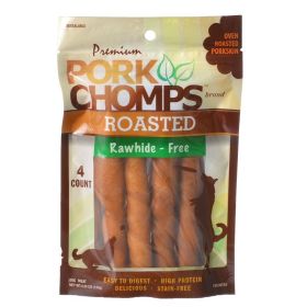 Pork Chomps Premium Roasted Rawhide-Free Porkskin Twists Large (72 count (18 x 4 ct): 72 count (18 x 4 ct) Pork Chomps Premium Roasted Rawhide-Free Porkskin Twists Large)