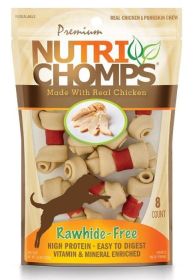 Pork Chomps Premium Nutri Chomps Chicken Wrapped Knots Mini (120 count (15 x 8 ct): 120 count (15 x 8 ct) Pork Chomps Premium Nutri Chomps Chicken Wrapped Knots Mini)