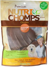 Nutri Chomps Pig Ear Shaped Dog Treat Chicken Flavor (30 count (3 x 10 ct): 30 count (3 x 10 ct) Nutri Chomps Pig Ear Shaped Dog Treat Chicken Flavor)