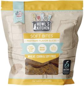 Howls Kitchen Soft Bites Pastrami Flavored Slices (32 oz (8 x 4 oz): 32 oz (8 x 4 oz) Howls Kitchen Soft Bites Pastrami Flavored Slices)