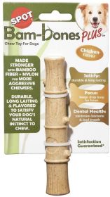 Spot Bambone Plus Stick Chicken Dog Chew Toy Medium (9 count: 9 count Spot Bambone Plus Stick Chicken Dog Chew Toy Medium)