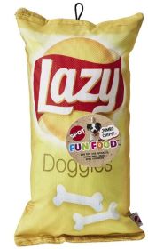Spot Fun Food Lazy Doggie Chips Plush Dog Toy (5 count: 5 count Spot Fun Food Lazy Doggie Chips Plush Dog Toy)