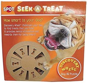Spot Seek-A-Treat Discovery Wheel Interactive Dog Treat and Toy Puzzle (2 count: 2 count Spot Seek-A-Treat Discovery Wheel Interactive Dog Treat and Toy Puzzle)